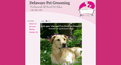 Desktop Screenshot of delawarepetgroomers.com